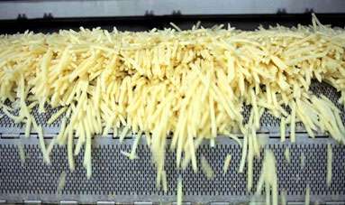 french fries making