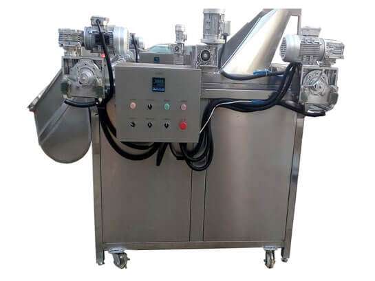 automatic discharge frying machine